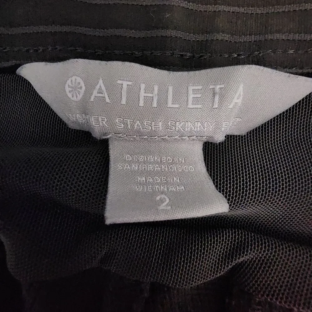 Athleta Wander Stash Skinny Hiking Travel Pant In Mountain Olive Green Women's 2